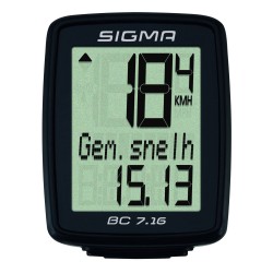 Sigma fietscomputer BC 7.16 zwart