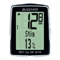 Sigma fietscomputer BC 14.16 STS zwart