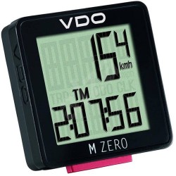 VDO fietscomputer M Zero WR807 zwart/rood