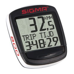 Sigma fietscomputer Bc Baseline 800 Wl 30 x 30 mm zwart