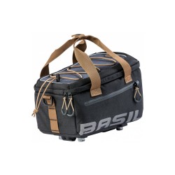 Basil Miles - bagagedragertas MIK - 7 liter - grijs/zwart