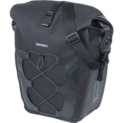 Basil Navigator Waterproof L - enkele fietstas - 25-31 liter - zwart