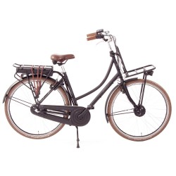 AMIGO Elektrische Transportfiets E-Strong T1 28 Inch 51 cm Dames 3V V-Brakes Matzwart