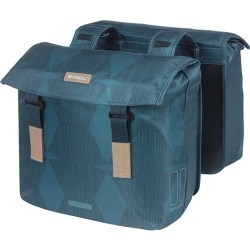 Basil Elegance - dubbele fietstas - 40-49 liter - estate blauw