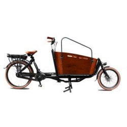 Bakfiets Elektrisch CARRY II 26 inch (2 wielen) Zwart/Bruin