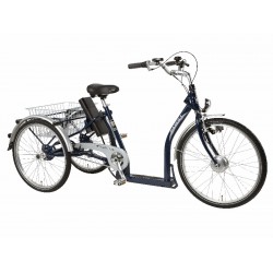 Pfiff Adult Napoli 26-24 inch elektrische driewieler Volwassen De Luxe Donkerblauw 44cm